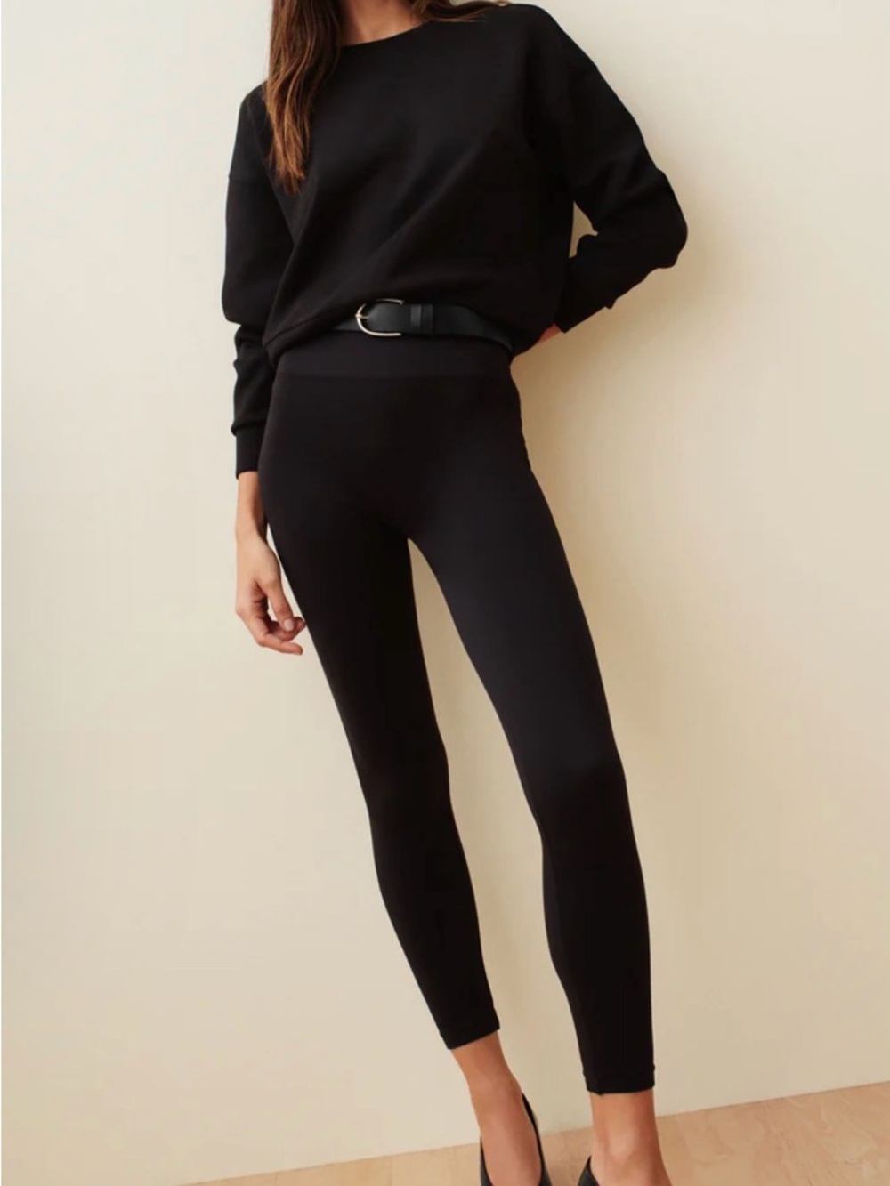 SPANXshape™ Ribbed Knit Legging Classic Black large